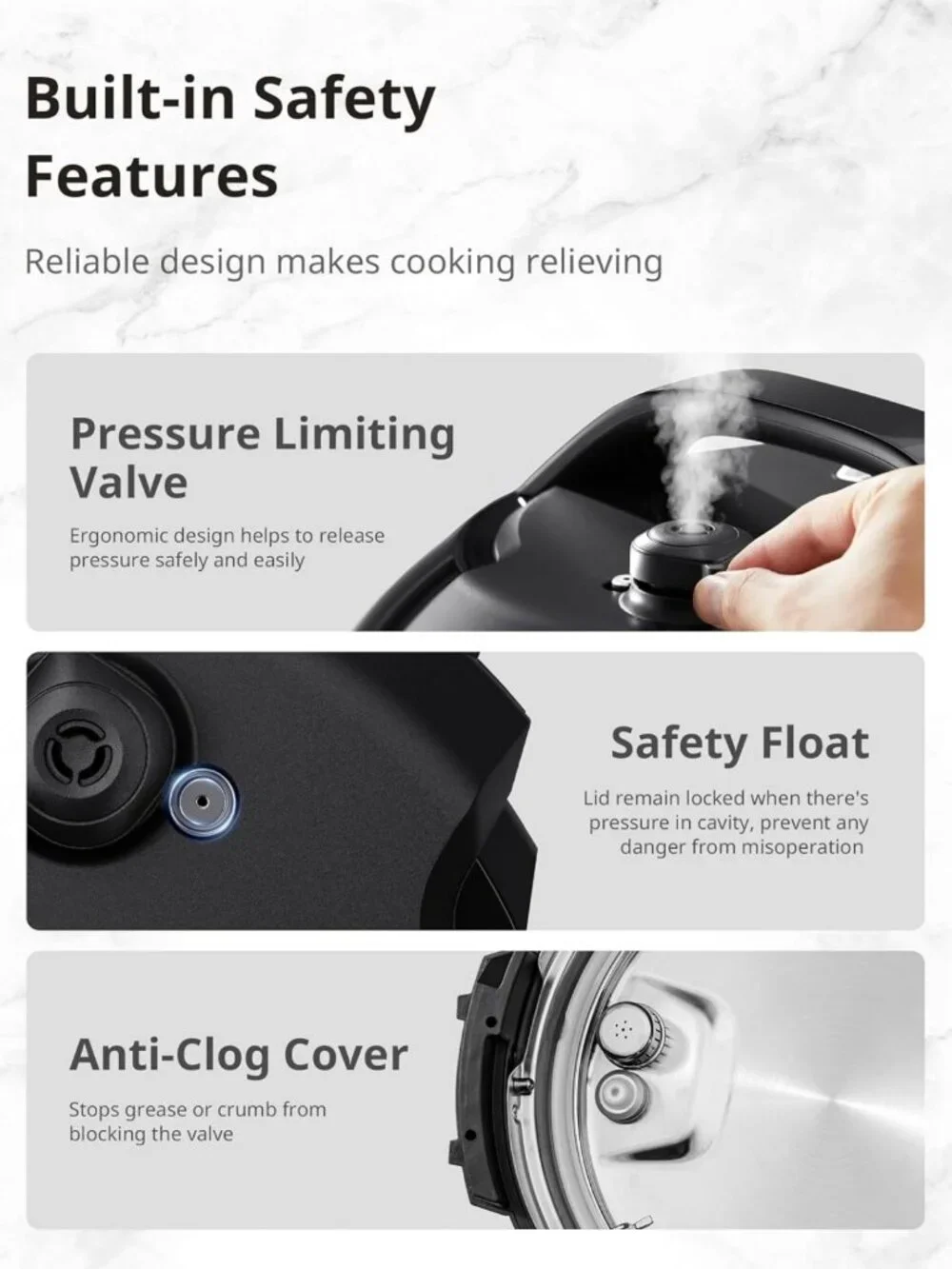 12-in-1 Electric Pressure Cooker, 6 Quart Nonstick Pot, Multi-Cooker for Easy